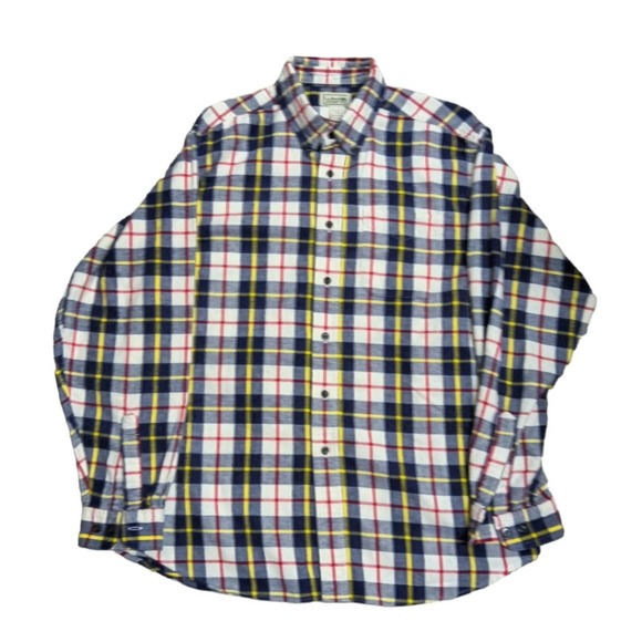 L.L. Bean Other - Vintage L.L. Bean flannel plaid long sleeved button down shirt